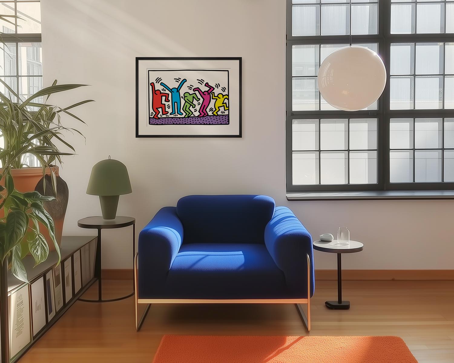 Keith Haring Untitled (Dance) 30cm x 40cm Art Print Secondary image