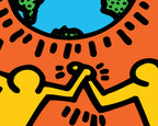 Keith Haring Untitled (World) 40cm x 40cm Art Print