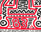 Keith Haring at Fun Gallery 1983 80cm x 60cm Poster