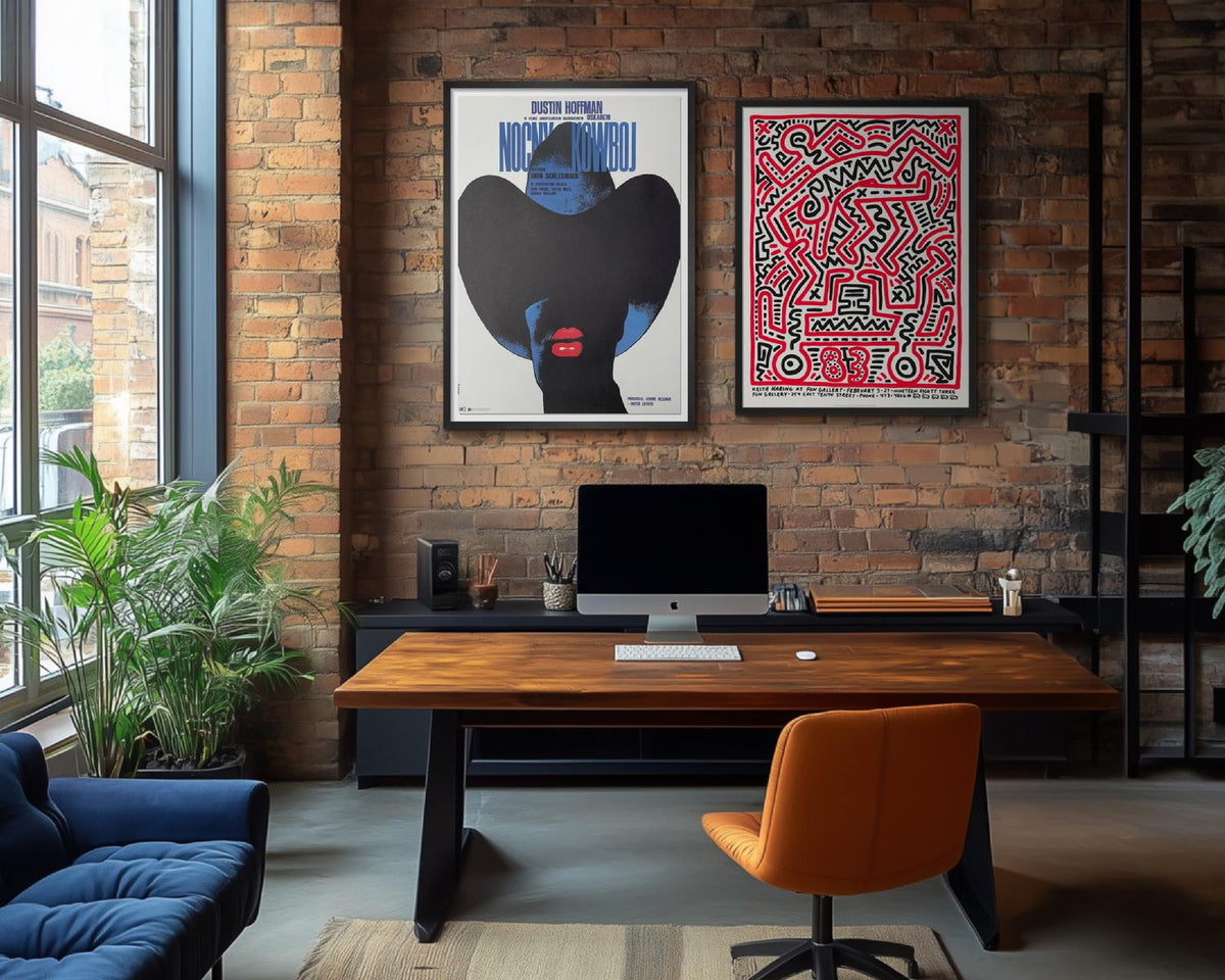 Keith Haring at Fun Gallery 1983 80cm x 60cm Poster