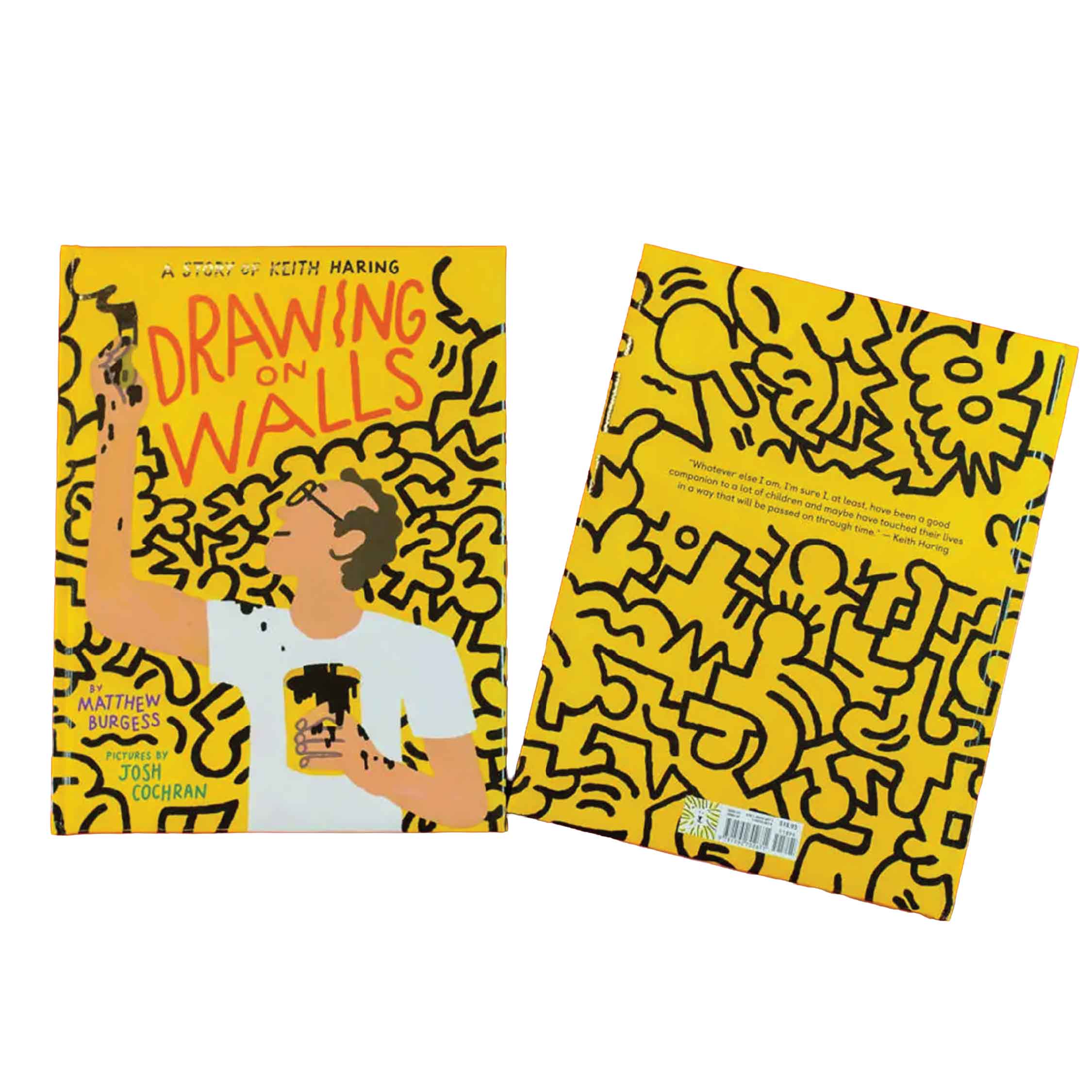 Keith Haring Drawing on Walls