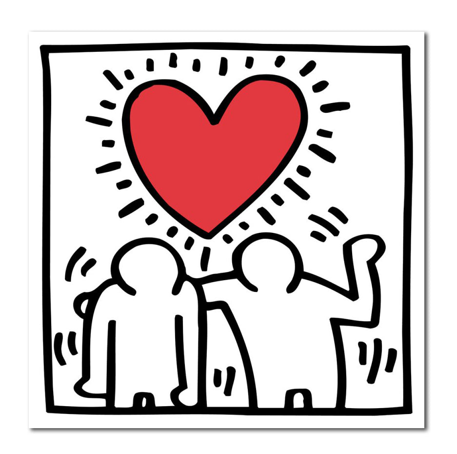 Keith Haring Untitled (Be Mine) 1987 40cm x 40cm Art Print