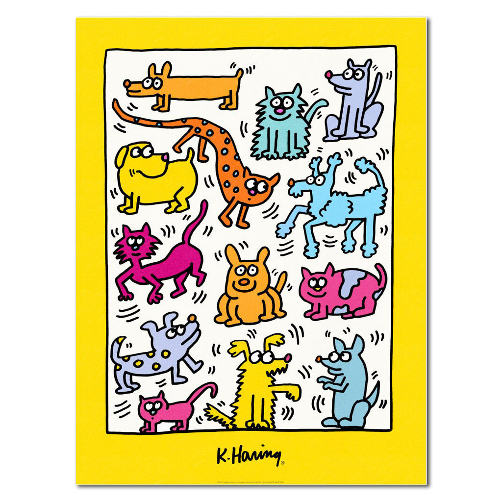 Keith Haring The Humane Society of Broward County 1987 80cm x 60cm Poster