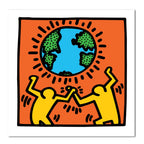 Keith Haring Untitled (World) 40cm x 40cm Art Print