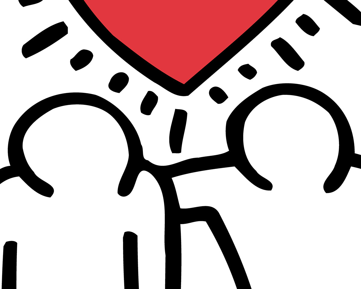 Keith Haring Untitled (Be Mine) 1987 40cm x 40cm Art Print