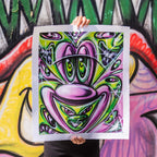 Kenny Scharf PINK 'N GREEN Signed Print