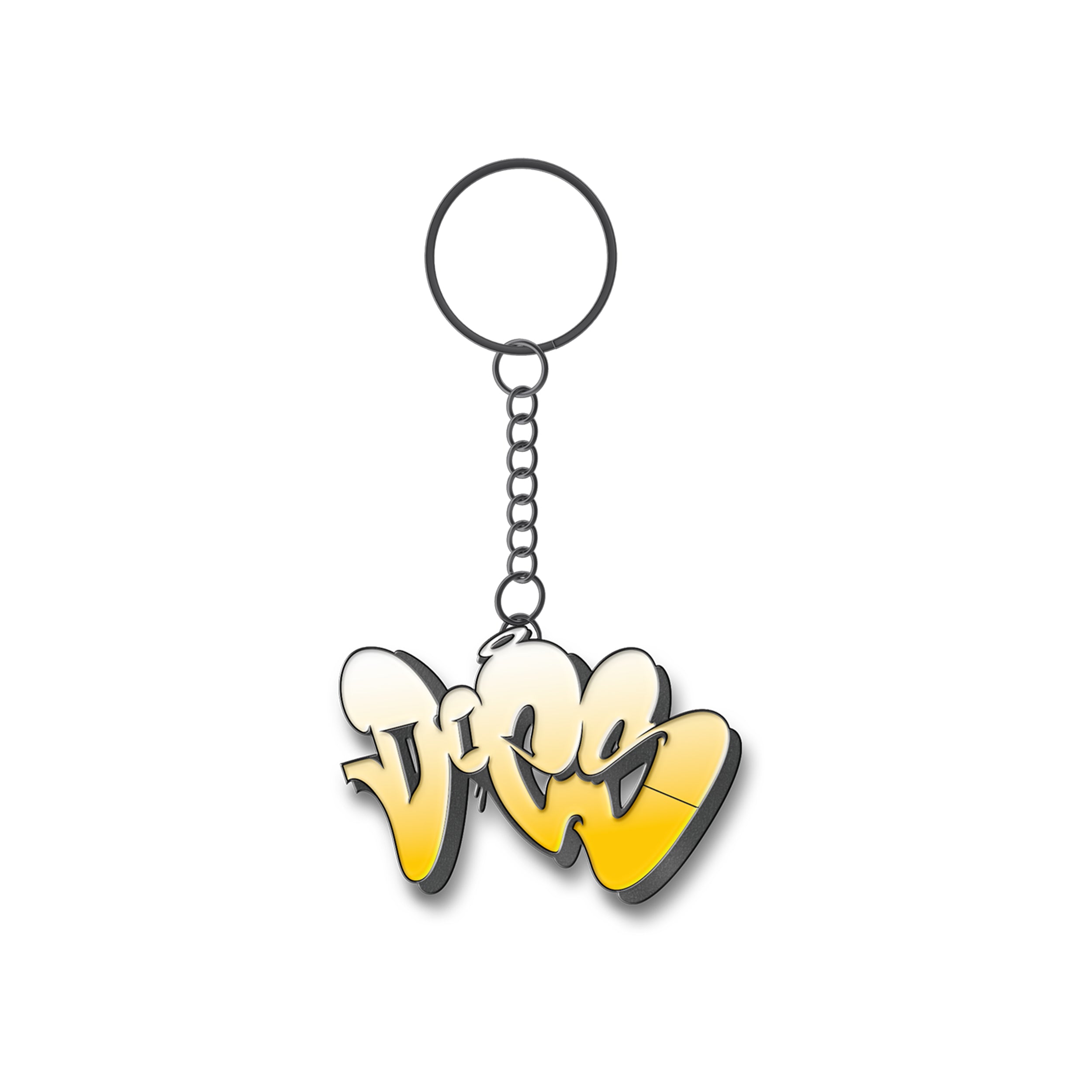 Digital Does YELLOW Keychain Main image
