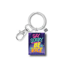 Queen Andrea SAY SORRY BE VICE Keychain — included in the Queen Andrea GTA VI artist capsule