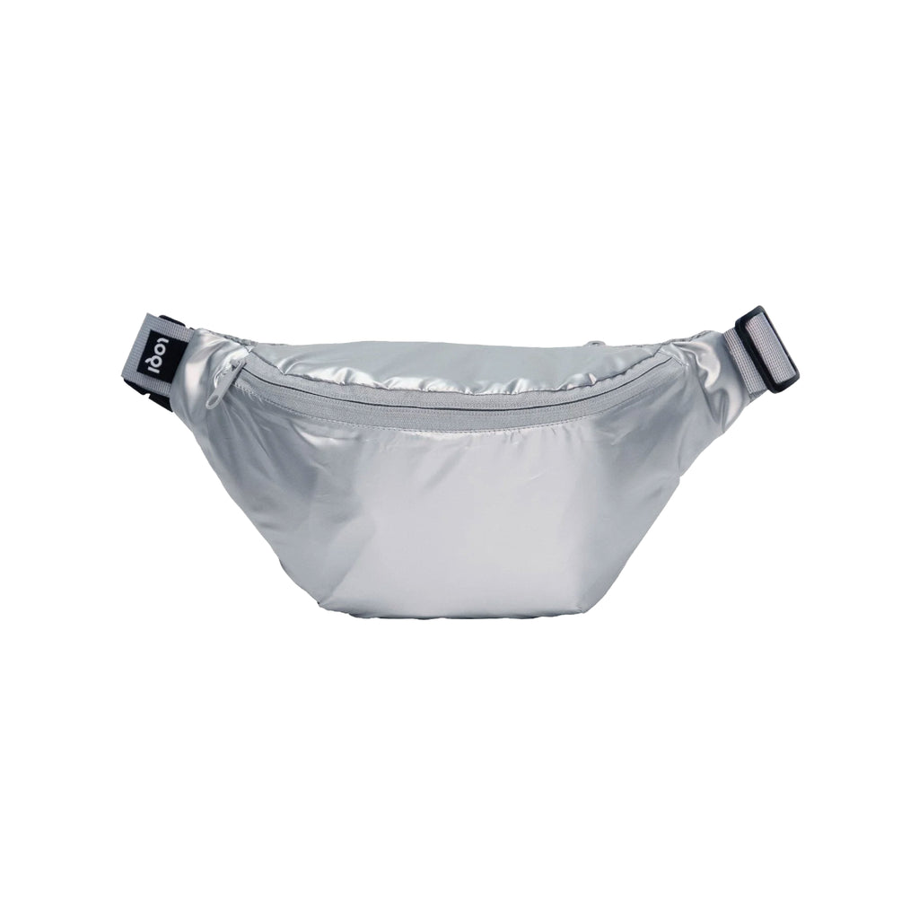 Metallic Silver Bumbag