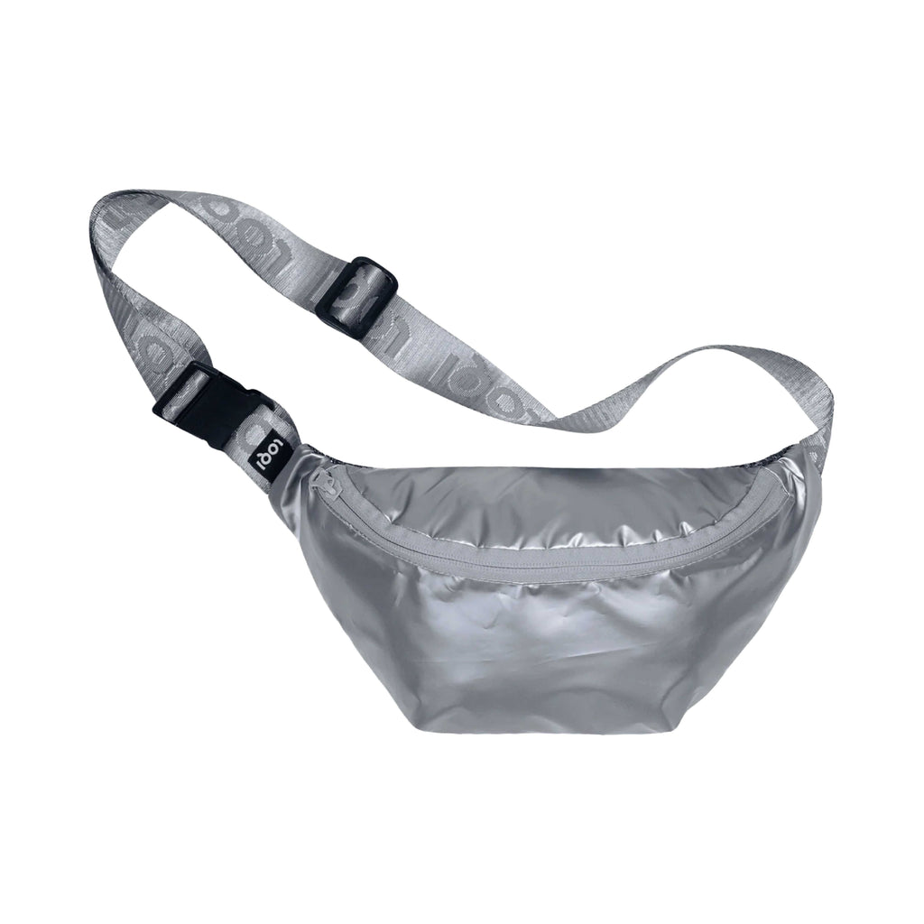 Metallic Silver Bumbag