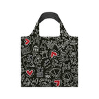 Keith Haring Black Pattern Recycled Bag