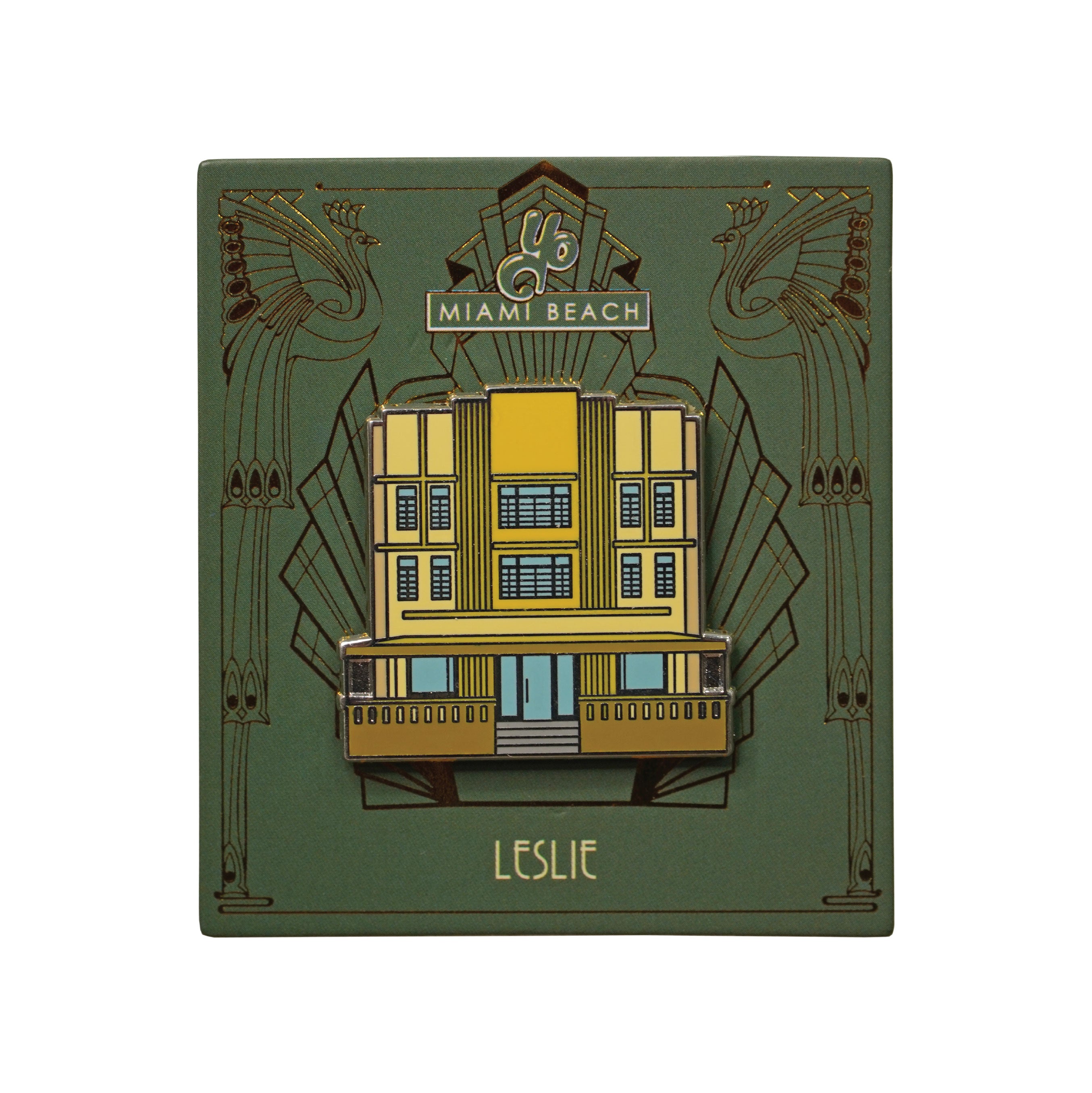 Leslie Art Deco Hotel Pin Secondary image