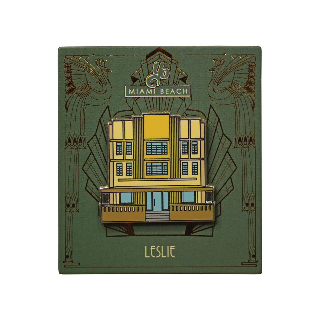 Leslie Art Deco Hotel Pin