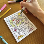 Bobbie Goods LET'S CUDDLE Coloring Card