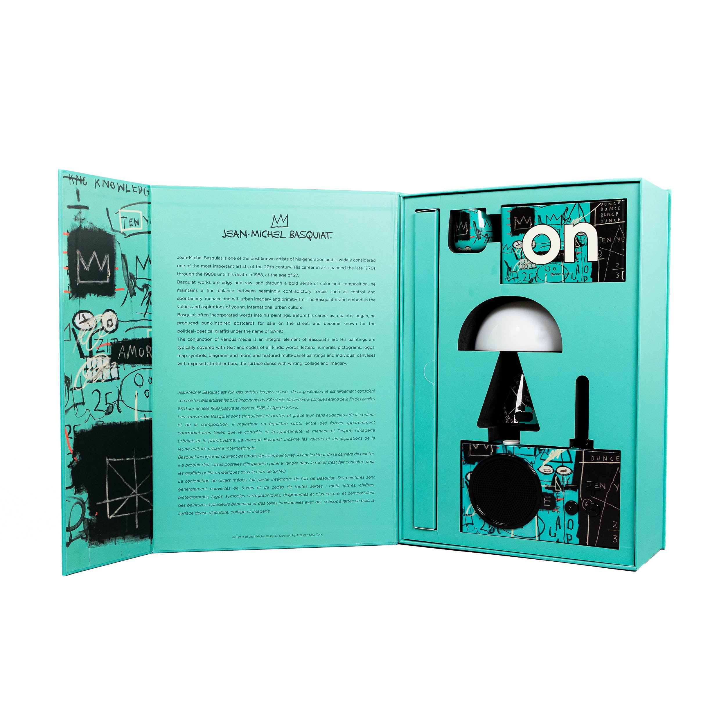 Gift set - Lexon x Jean-Michel Basquiat - Equals Pi
