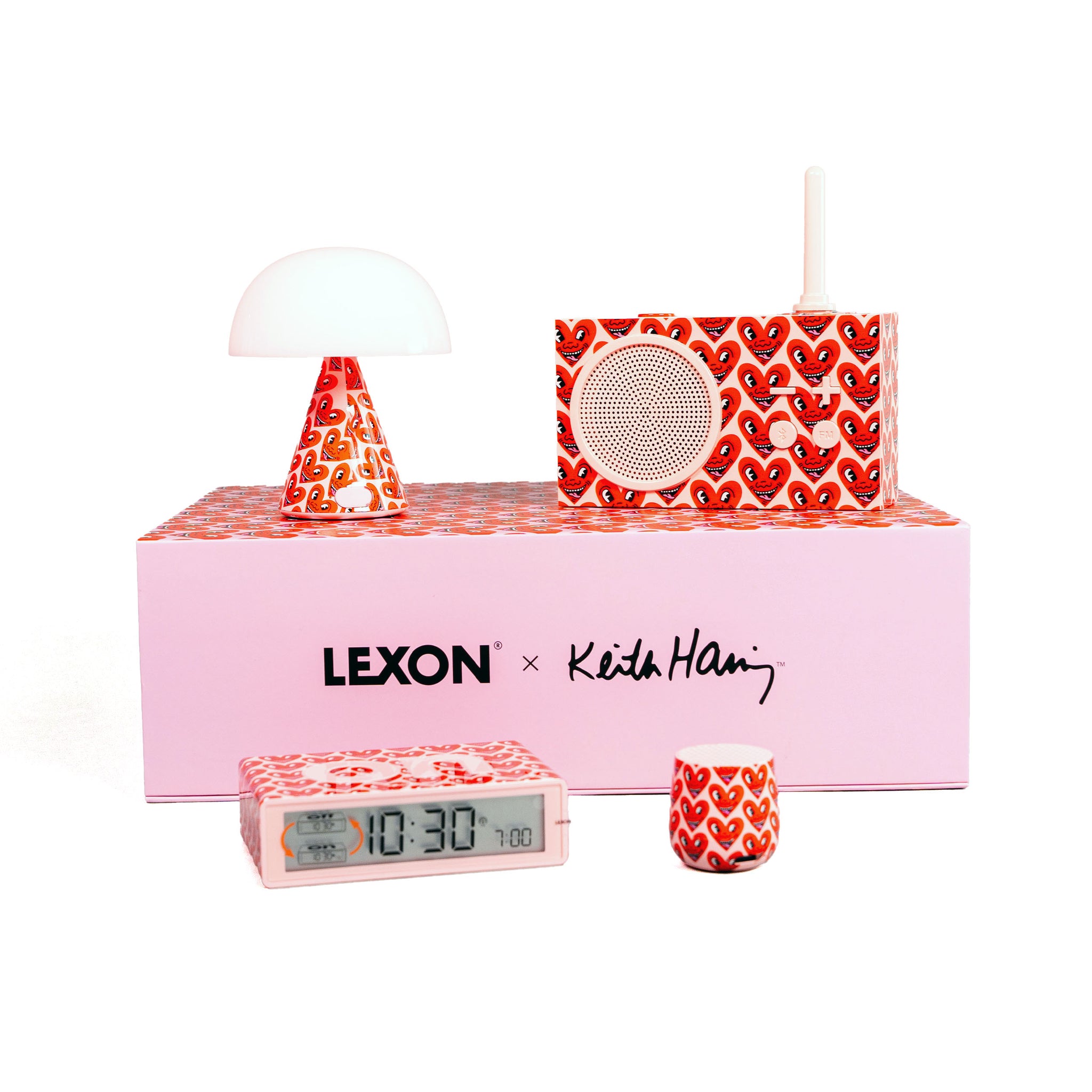 Gift Set - Lexon x Keith Haring - Heart Pink