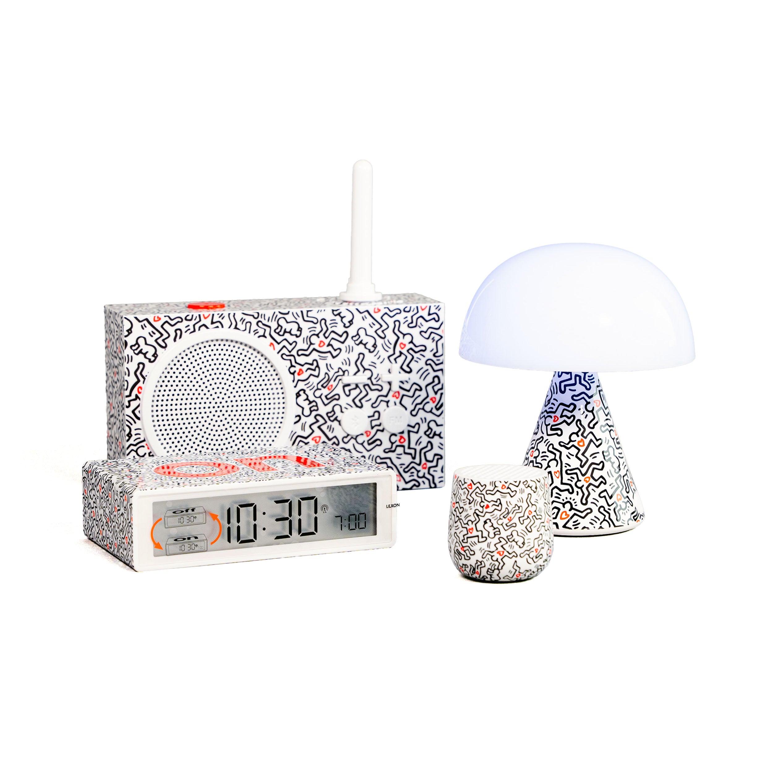Gift set - Lexon x Keith Haring - Love - White