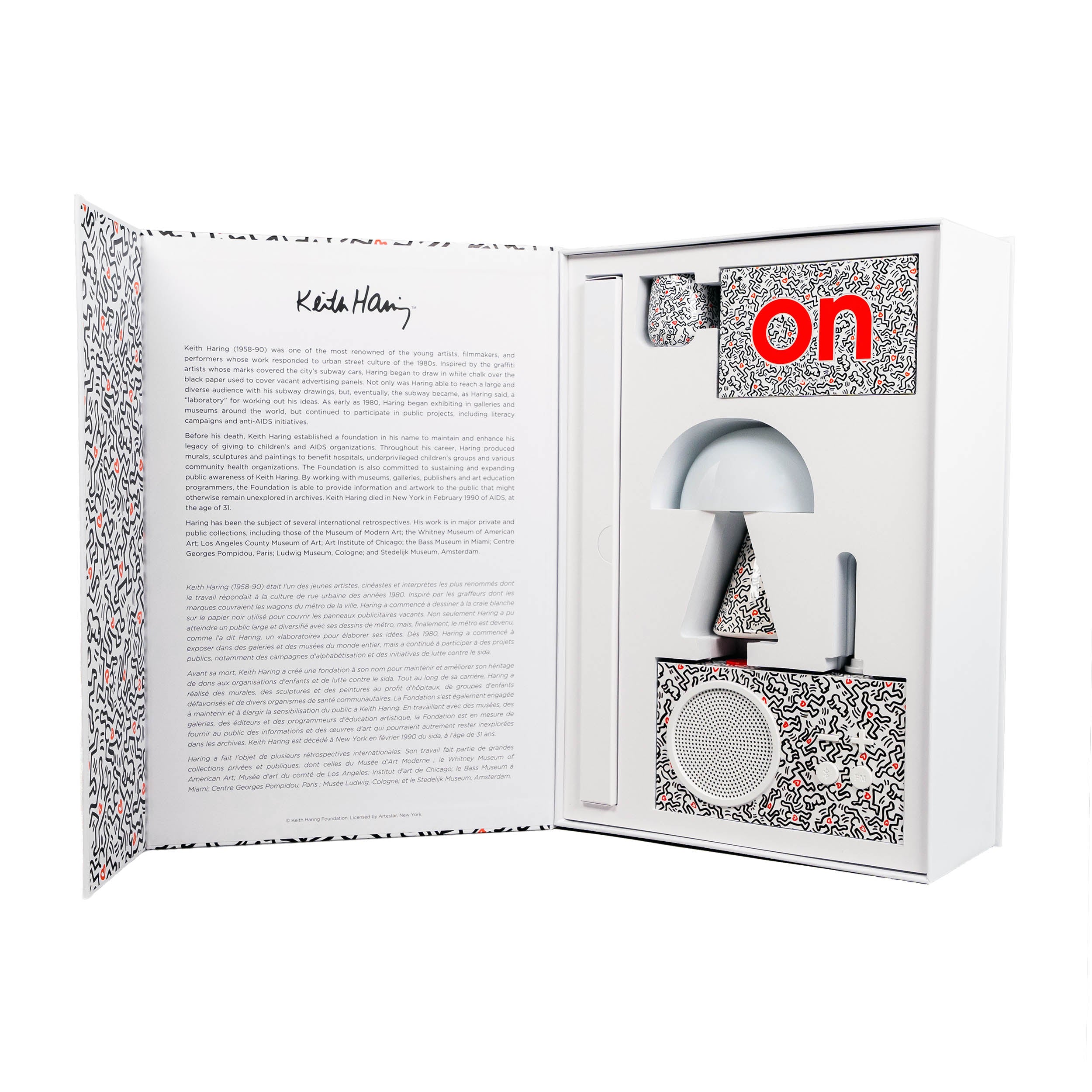 Gift set - Lexon x Keith Haring - Love - White
