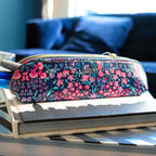 Liberty Tanjore Gardens Tile Navy Pencil Case