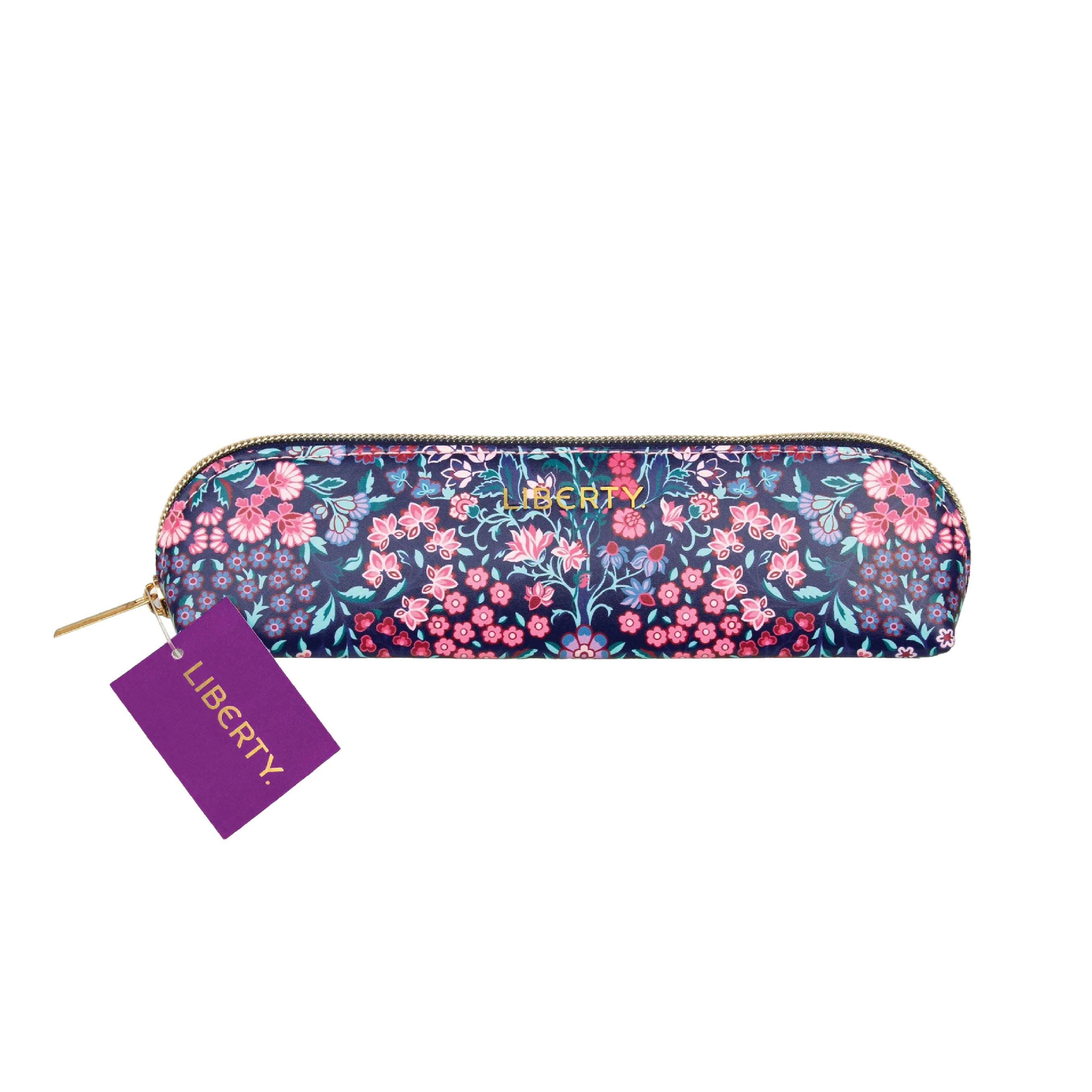 Liberty Tanjore Gardens Tile Navy Pencil Case Main image