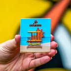 Orange Tower Pin