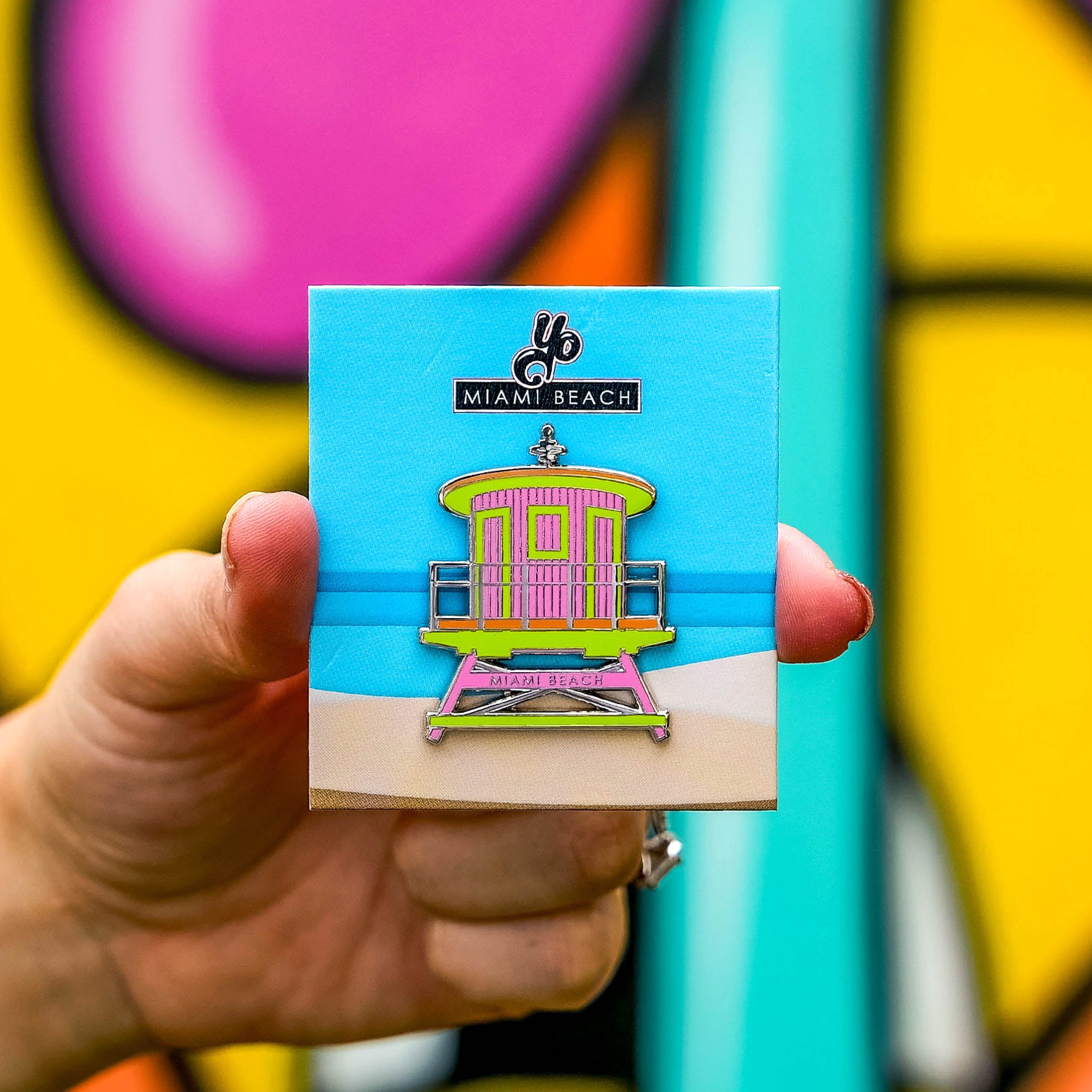 Pink Lifeguard Tower Pin Secondary image