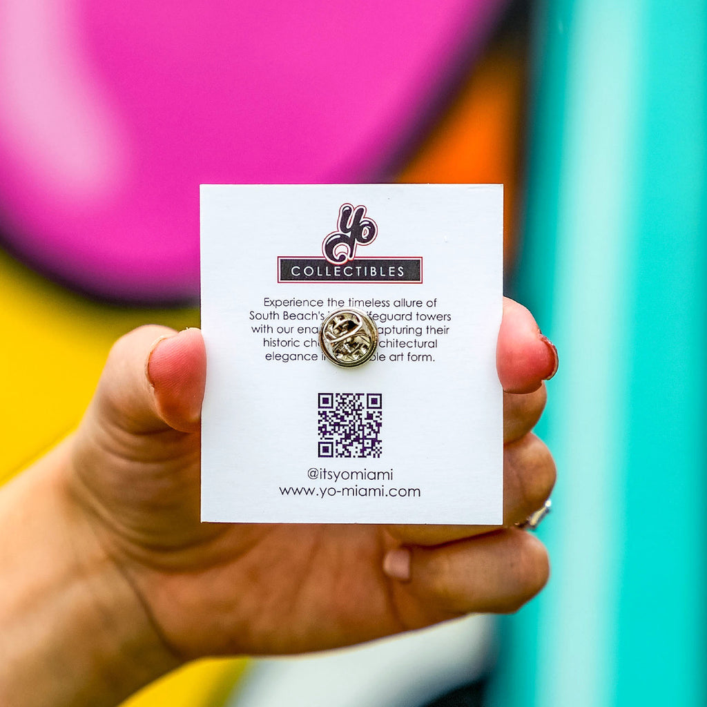 Pink Lifeguard Tower Pin