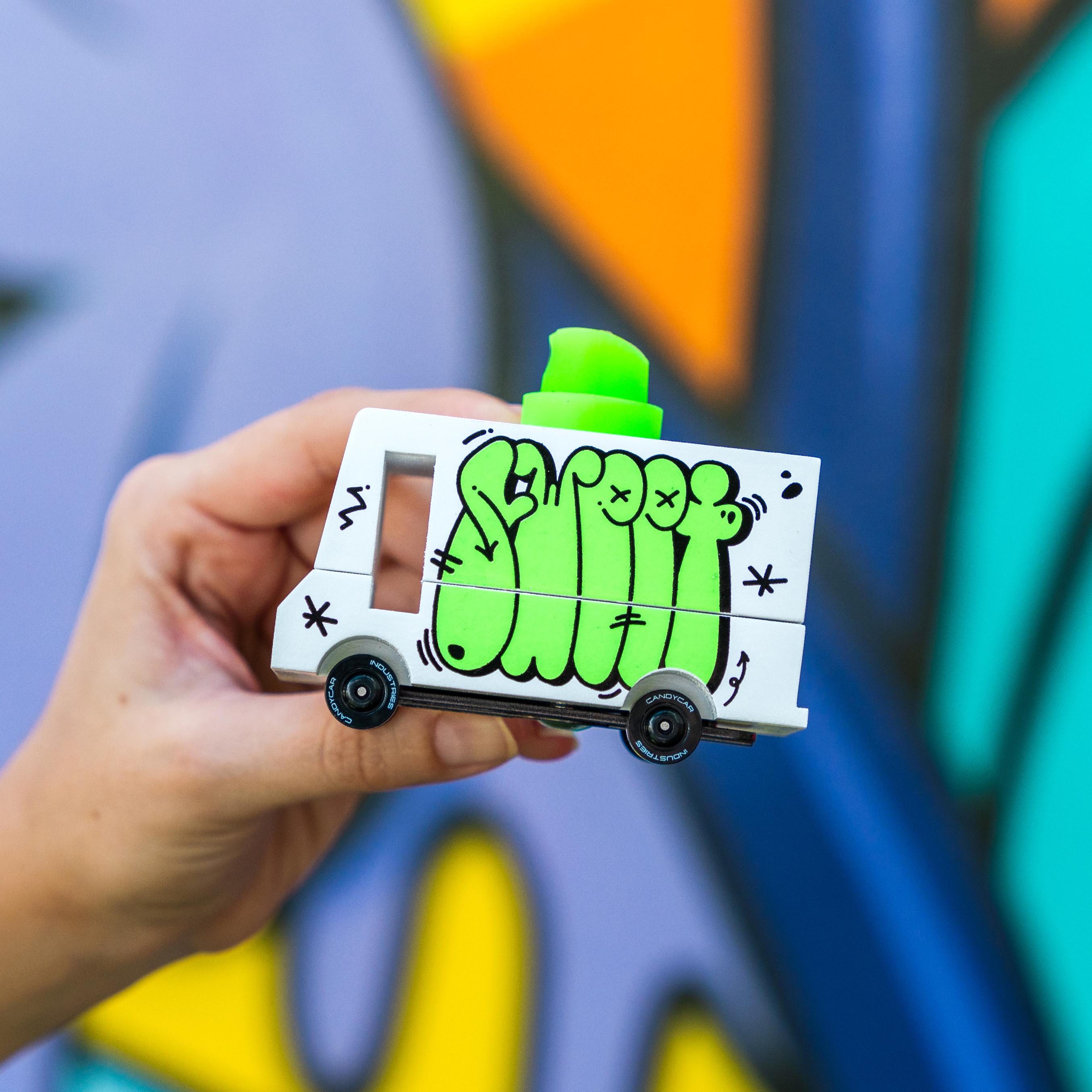 Little Green Graffiti Van Secondary image