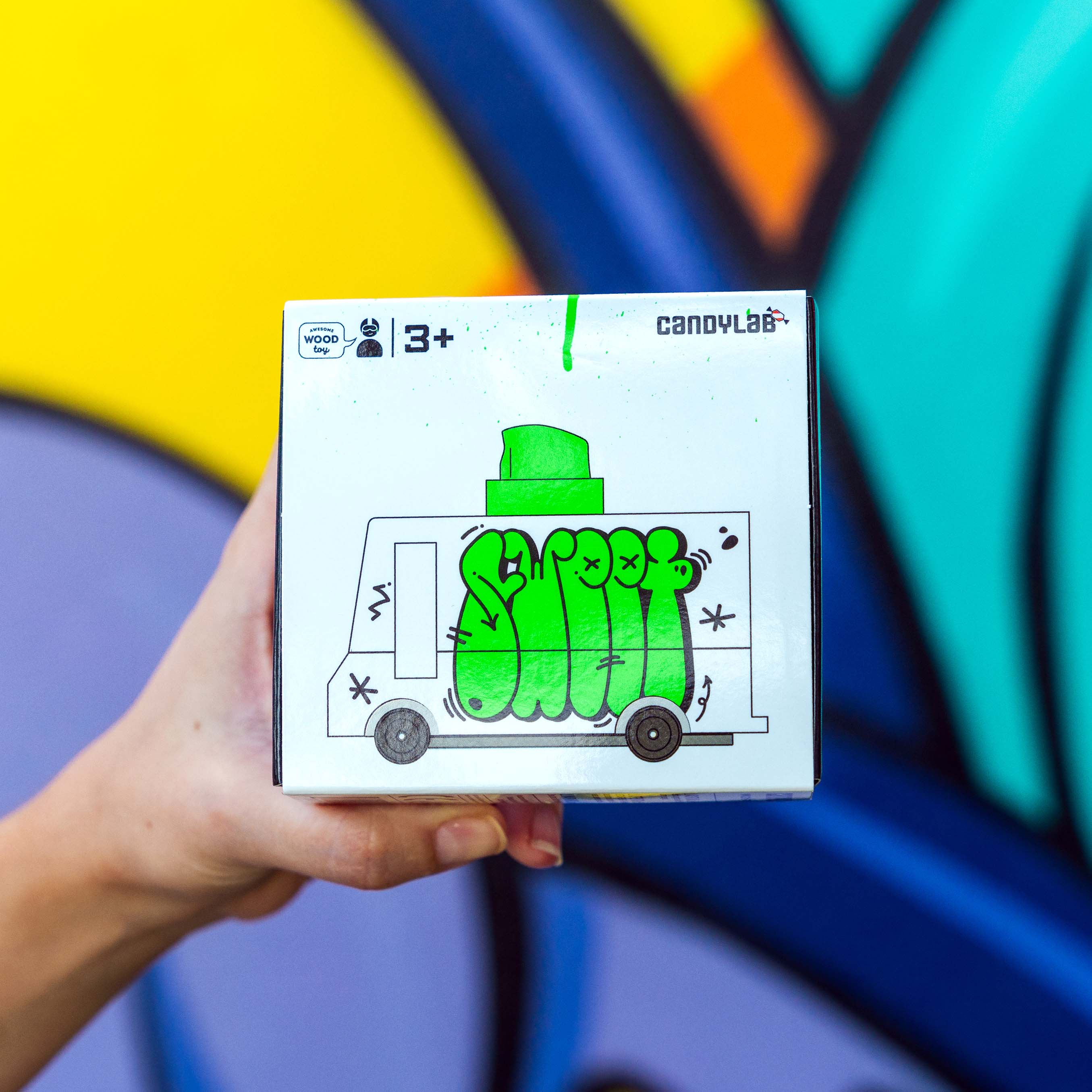 Little Green Graffiti Van