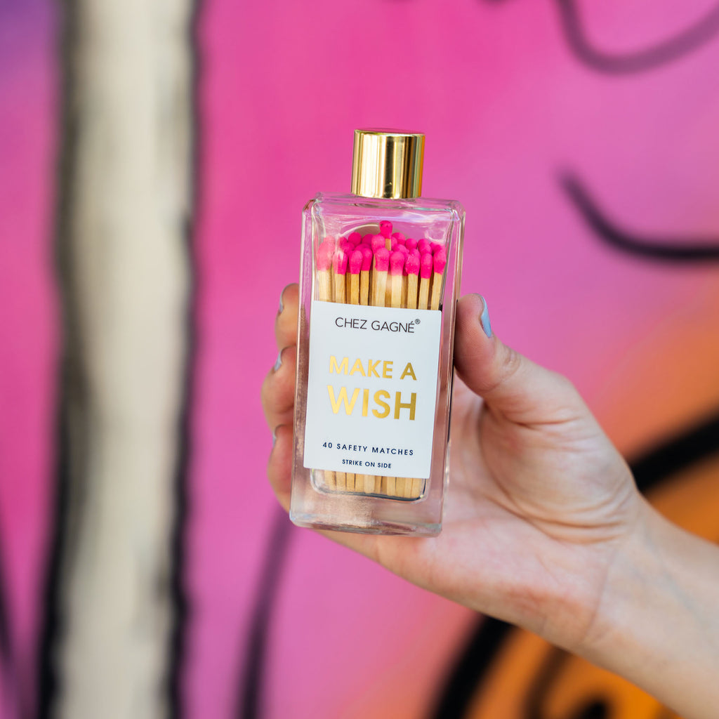 Make A Wish -  Glass Bottle Matches