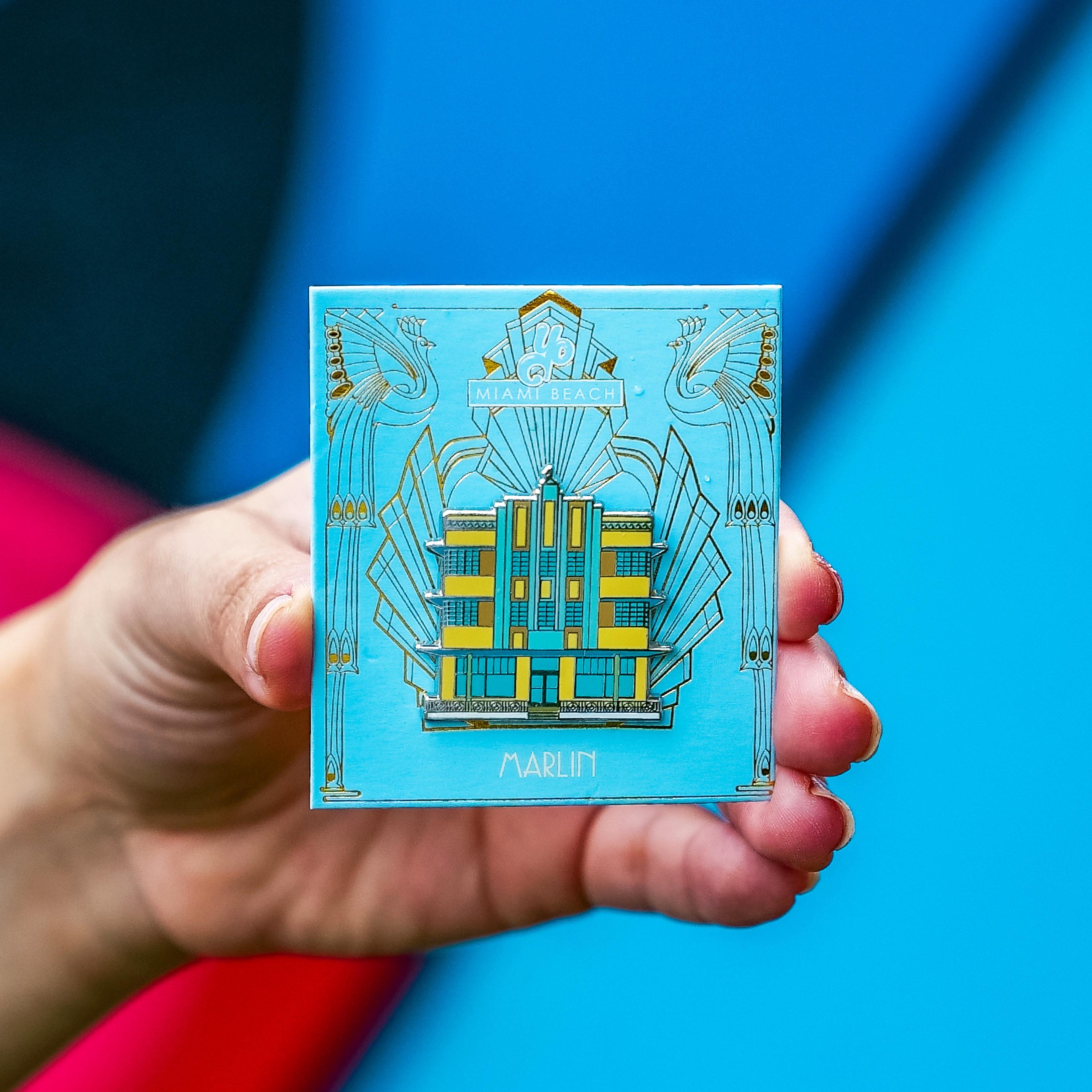 Buy Marlin Art Deco Hotel Pin | Collectible Art – The Wynwood Walls Shop