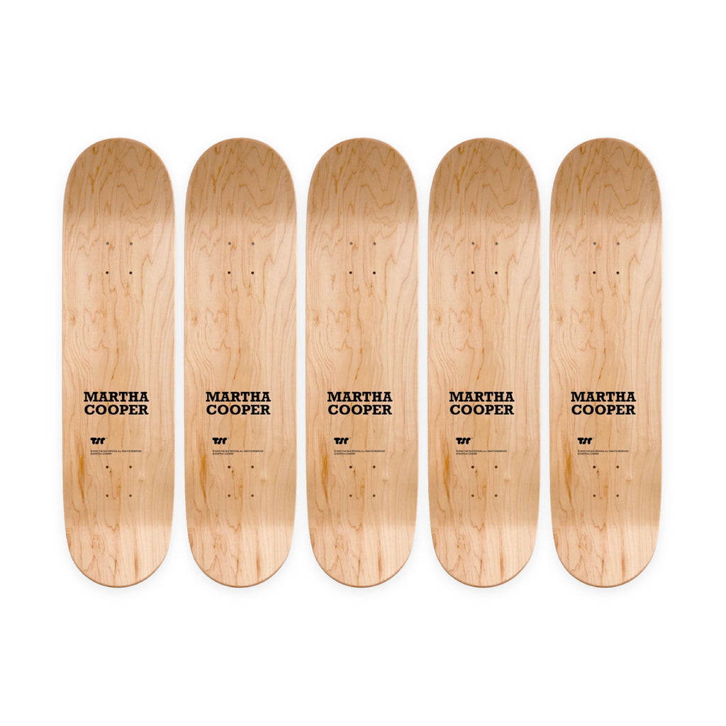 Martha Cooper Cops on Subway 1981 Skate Deck Set