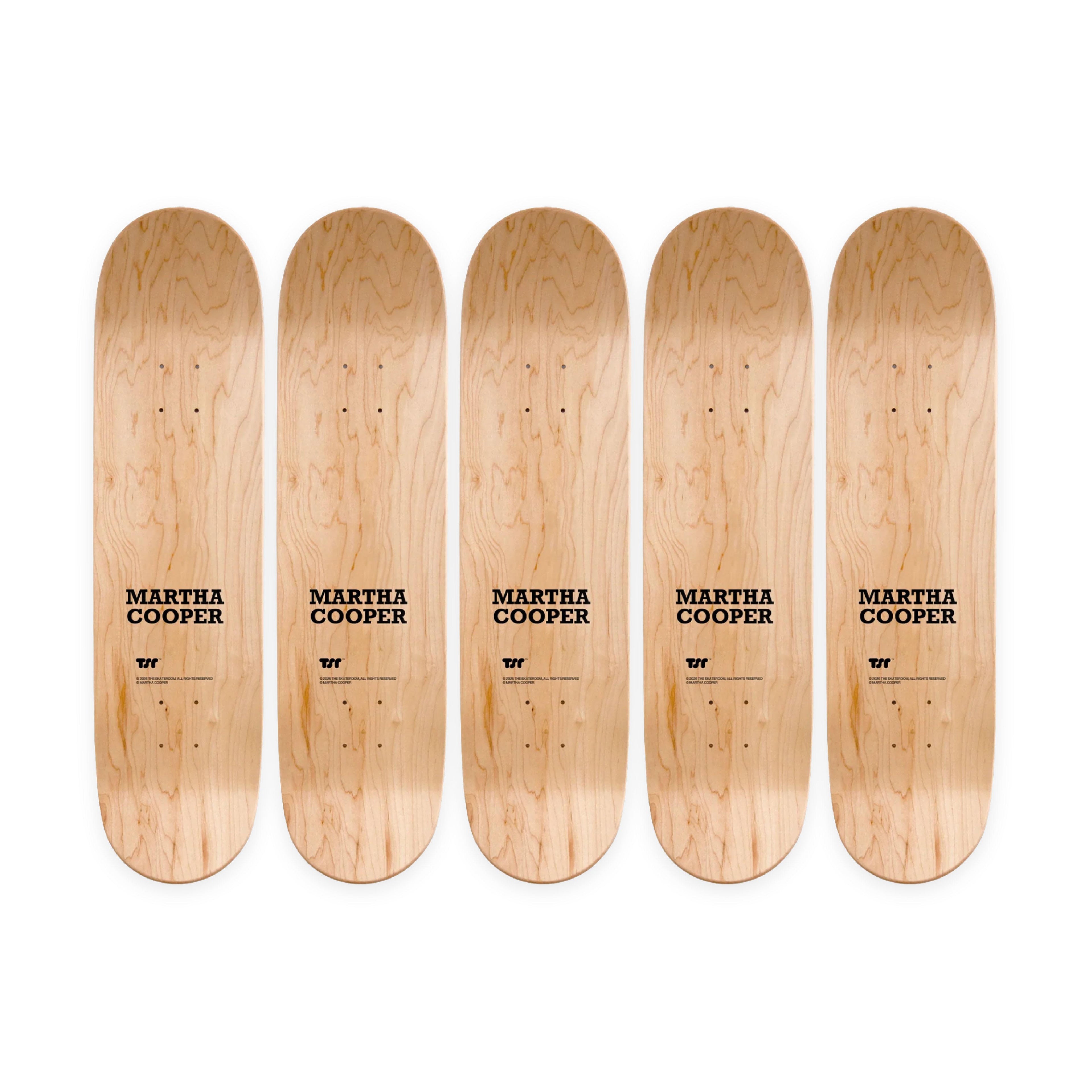 Martha Cooper Cops on Subway 1981 Skate Deck Set
