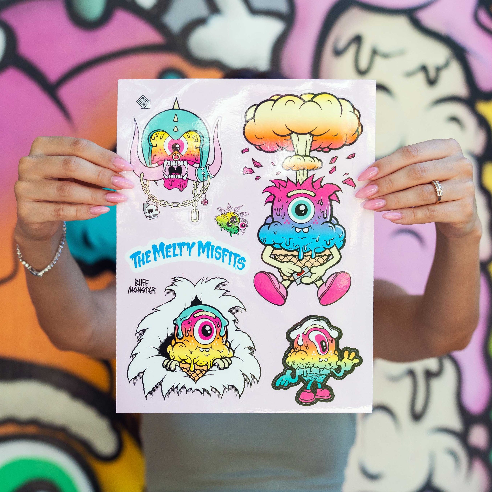 Melty Misfits Sticker Sheets By Buff Monster