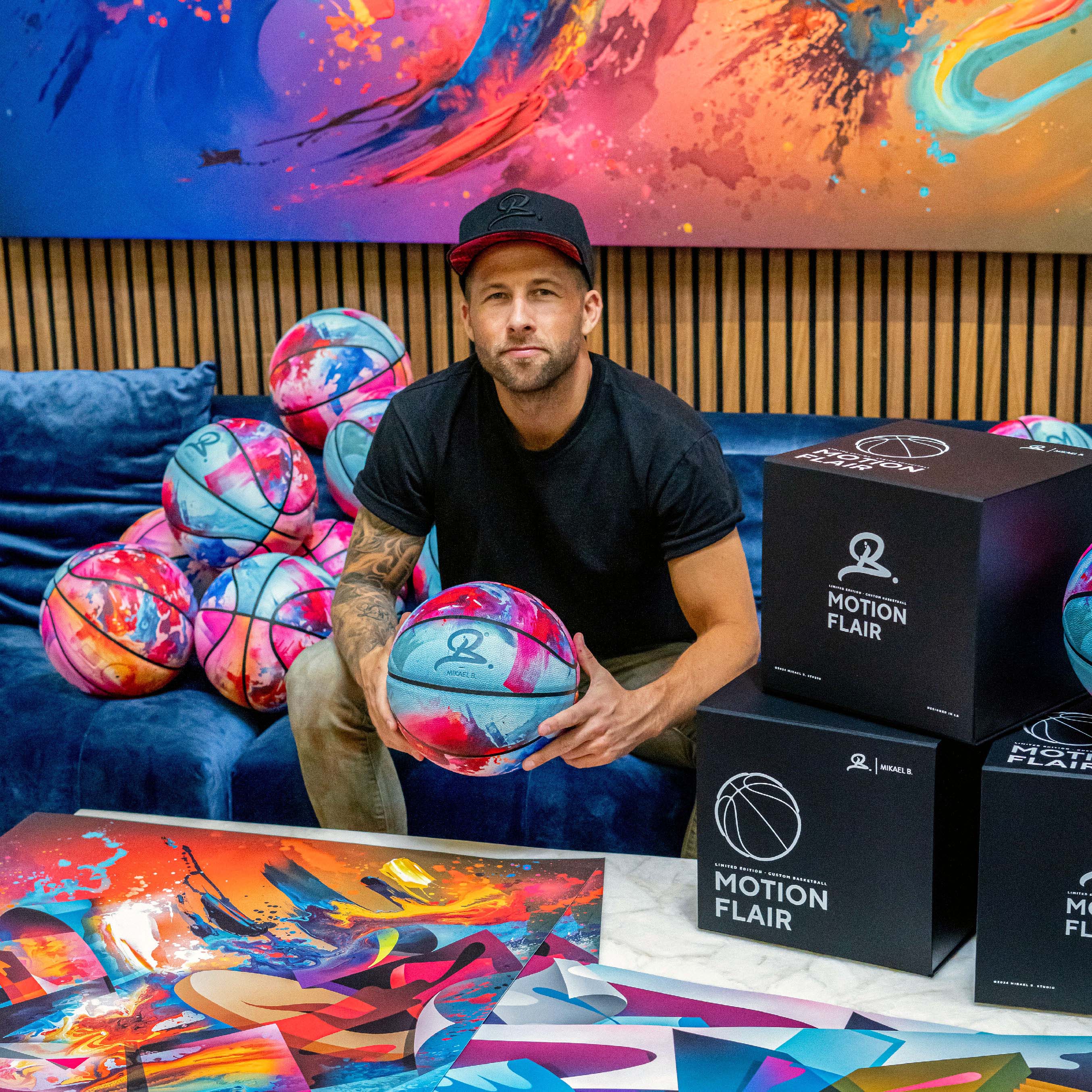 Mikael B. MOTION FLAIR Limited Edition Basketball