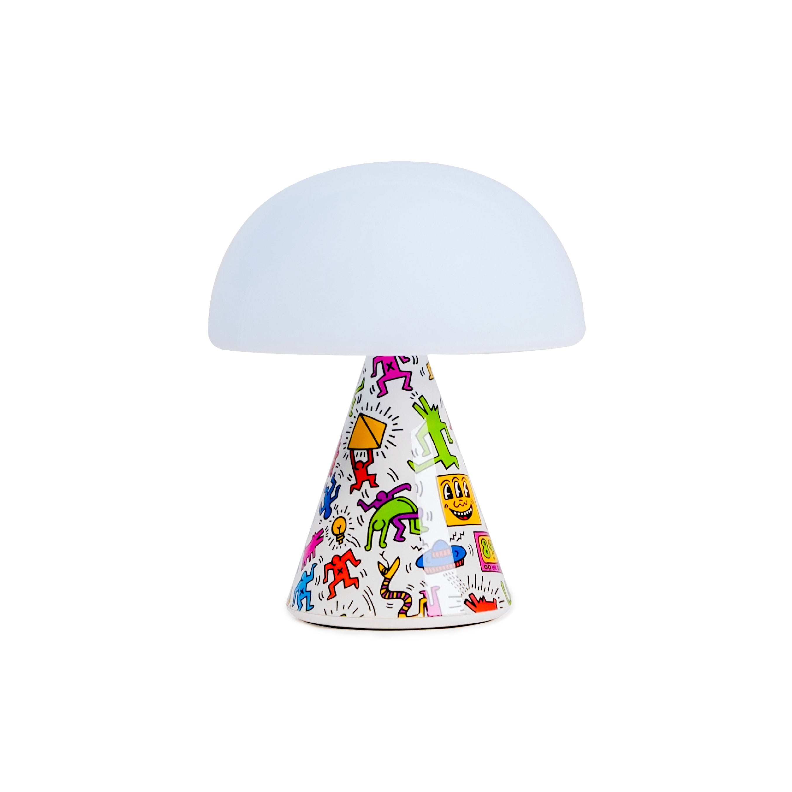 Mina M - Lexon x Keith Haring -  HAPPY WHITE - Last Chance Secondary image