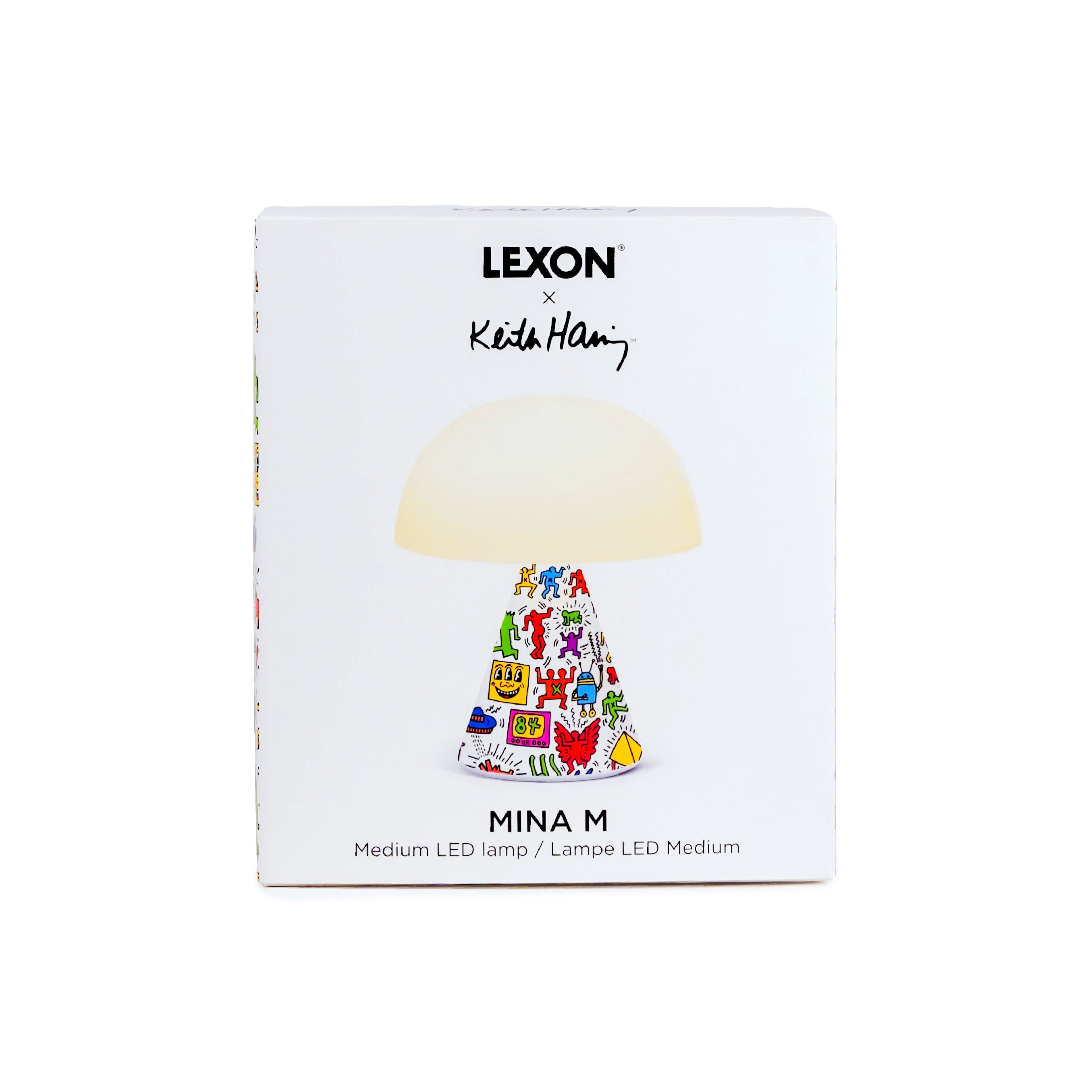 Mina M - Lexon x Keith Haring -  HAPPY WHITE - Last Chance