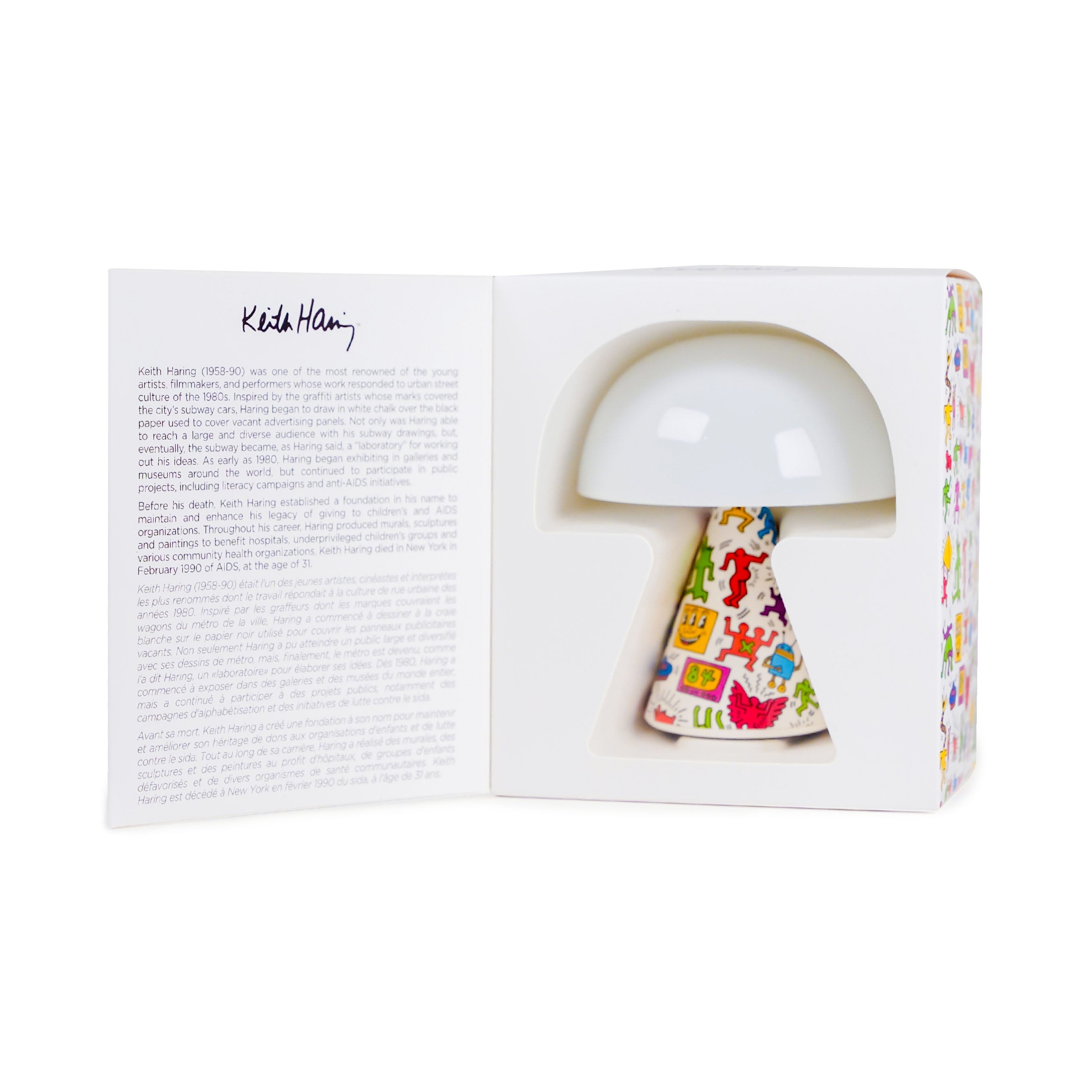 Mina M - Lexon x Keith Haring -  HAPPY WHITE - Last Chance