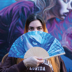 Miss Birdy Wooden Hand Fan