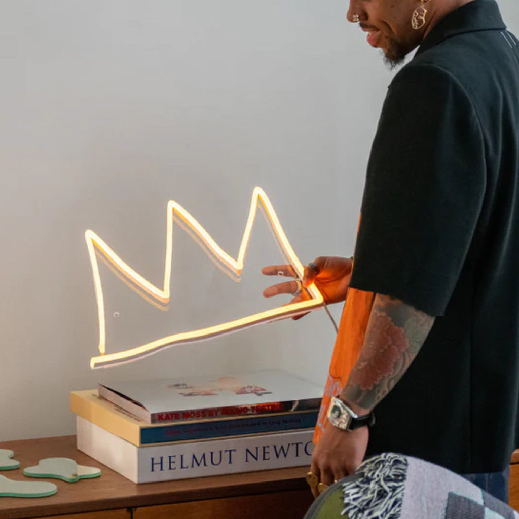 The Crown YP x Jean Michel Basquiat - LED Neon Sign