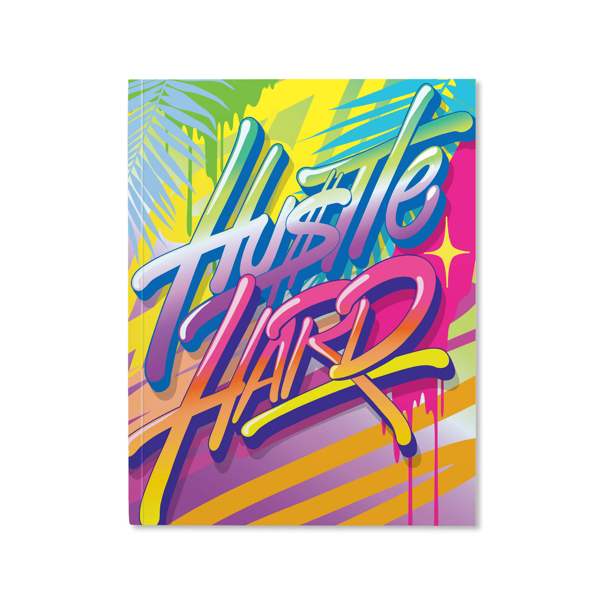 Queen Andrea HUSTLE HARD Medium Lined Notebook