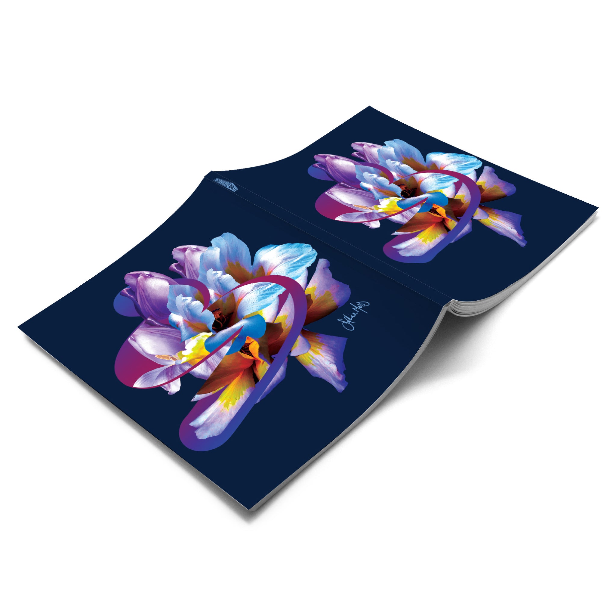 Sophie Mess LAVENDER SKIES Medium Notebook