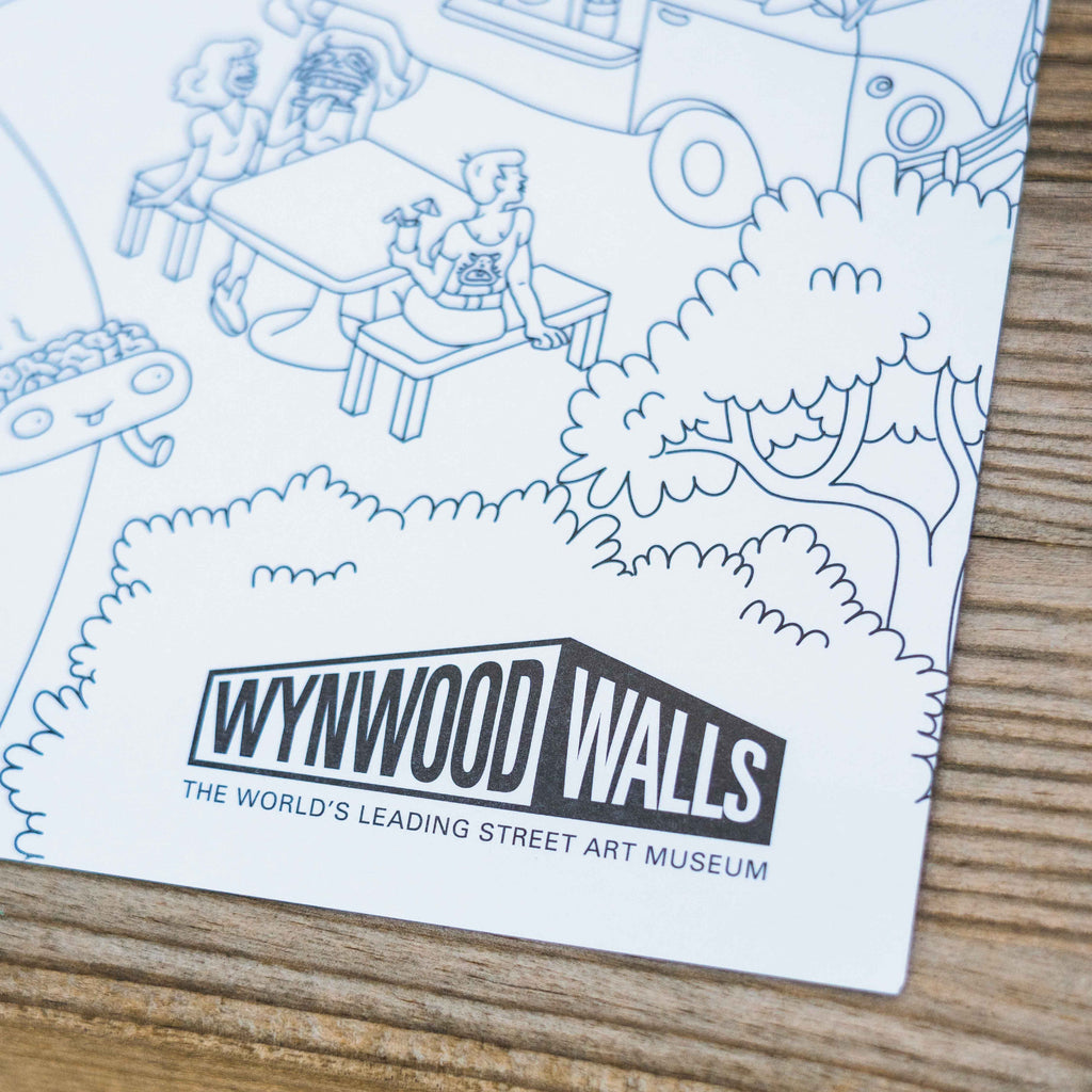 Wynwood Walls x OMY Giant Coloring Poster