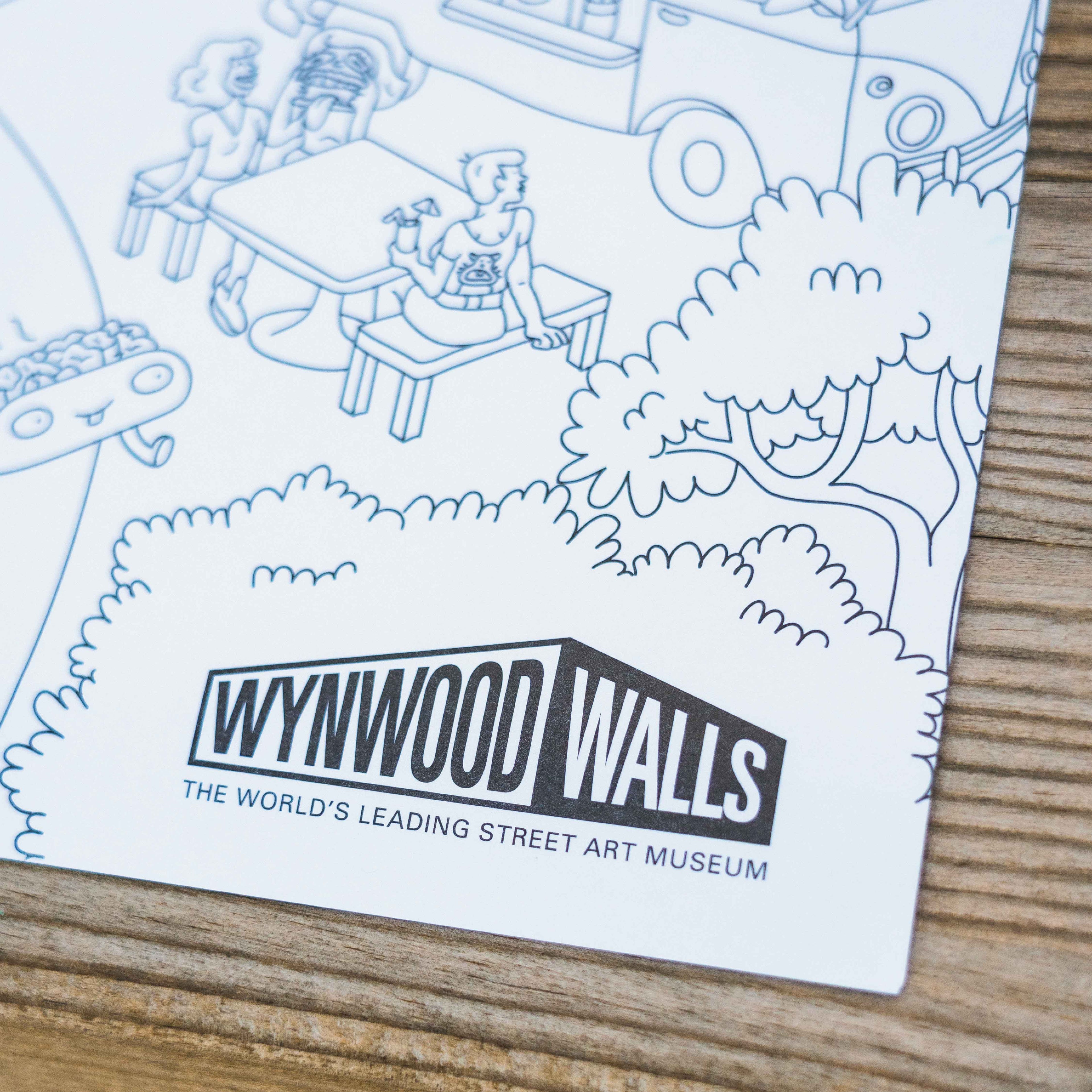 Wynwood Walls x OMY Giant Coloring Poster