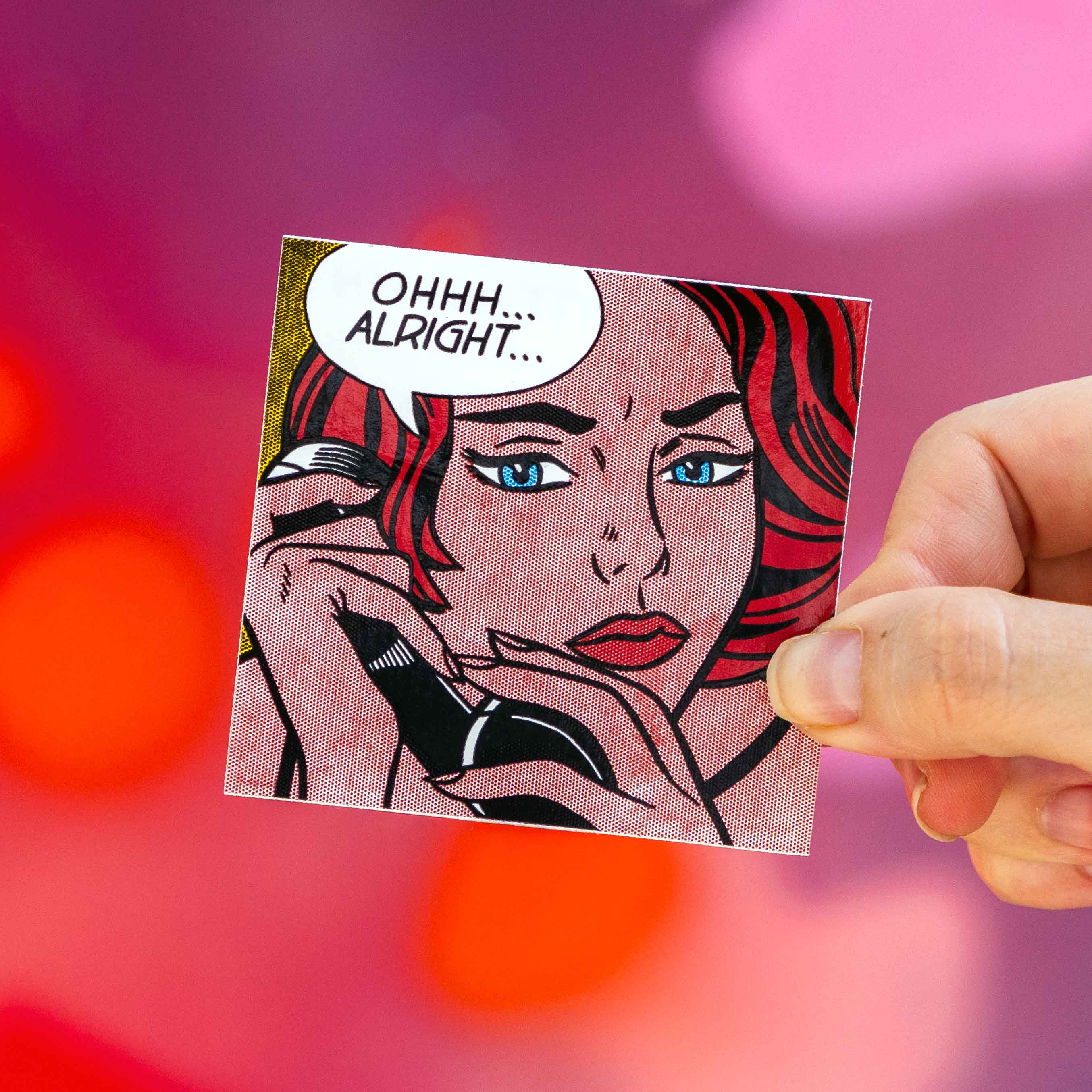 Roy Lichtenstein  Ohhh... Alright... Sticker