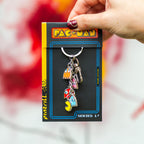 Pac-Man PAC-MAN & GHOSTS Enamel Keychain