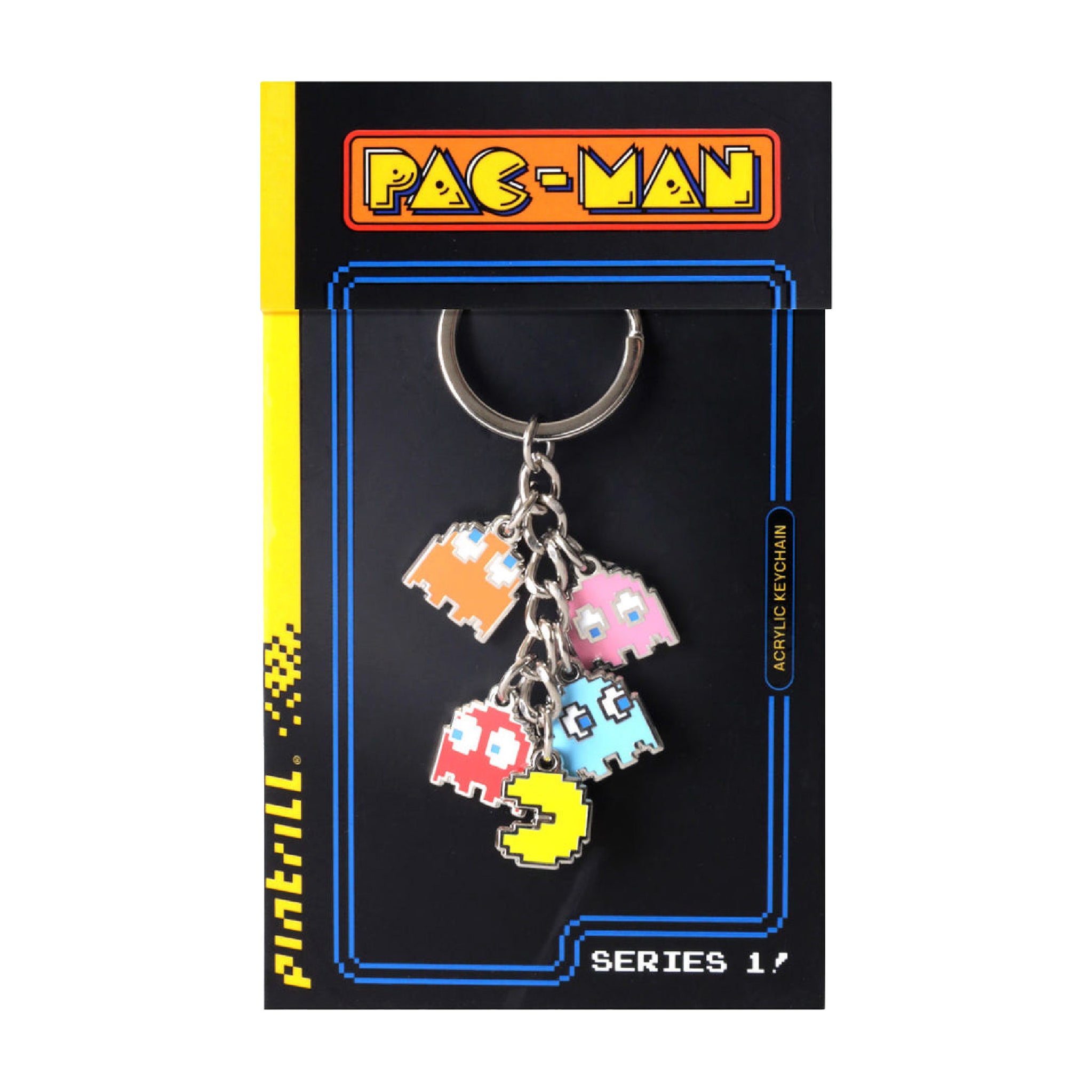 Pac-Man PAC-MAN & GHOSTS Enamel Keychain