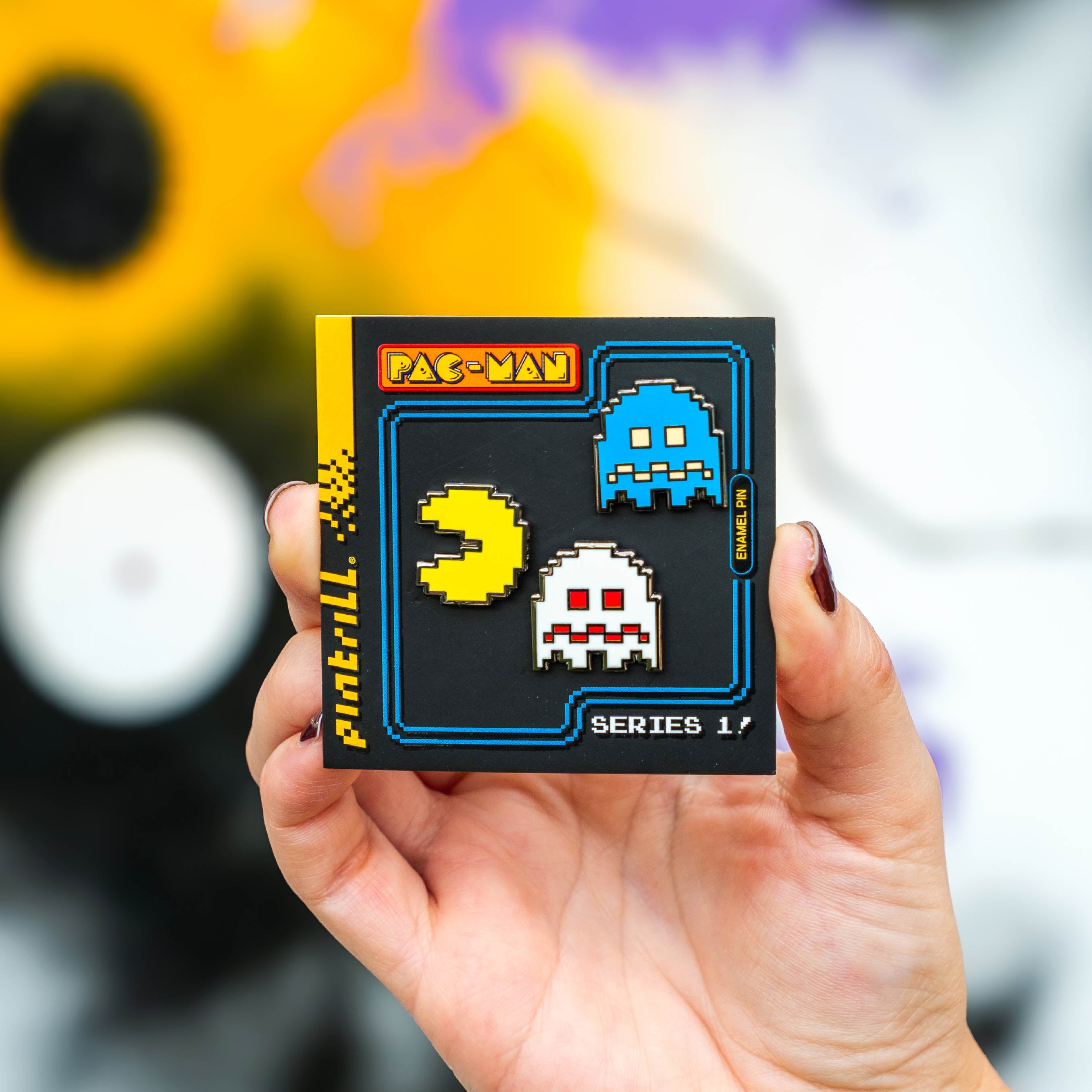 Pac-Man WHITE GHOST Pin Set