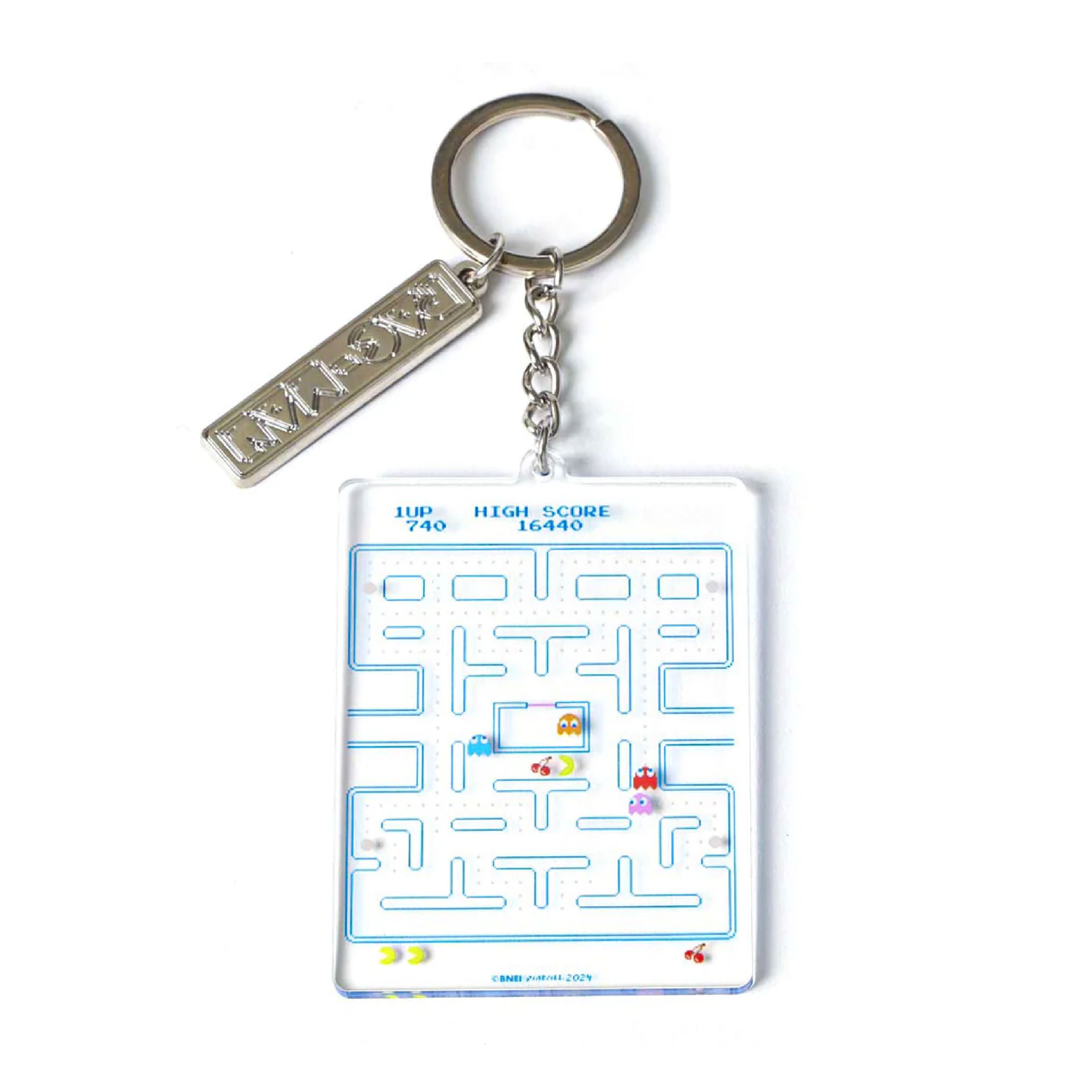 Pac-Man Acrylic Clear Maze Keychain – Retro Arcade Collectible – The ...