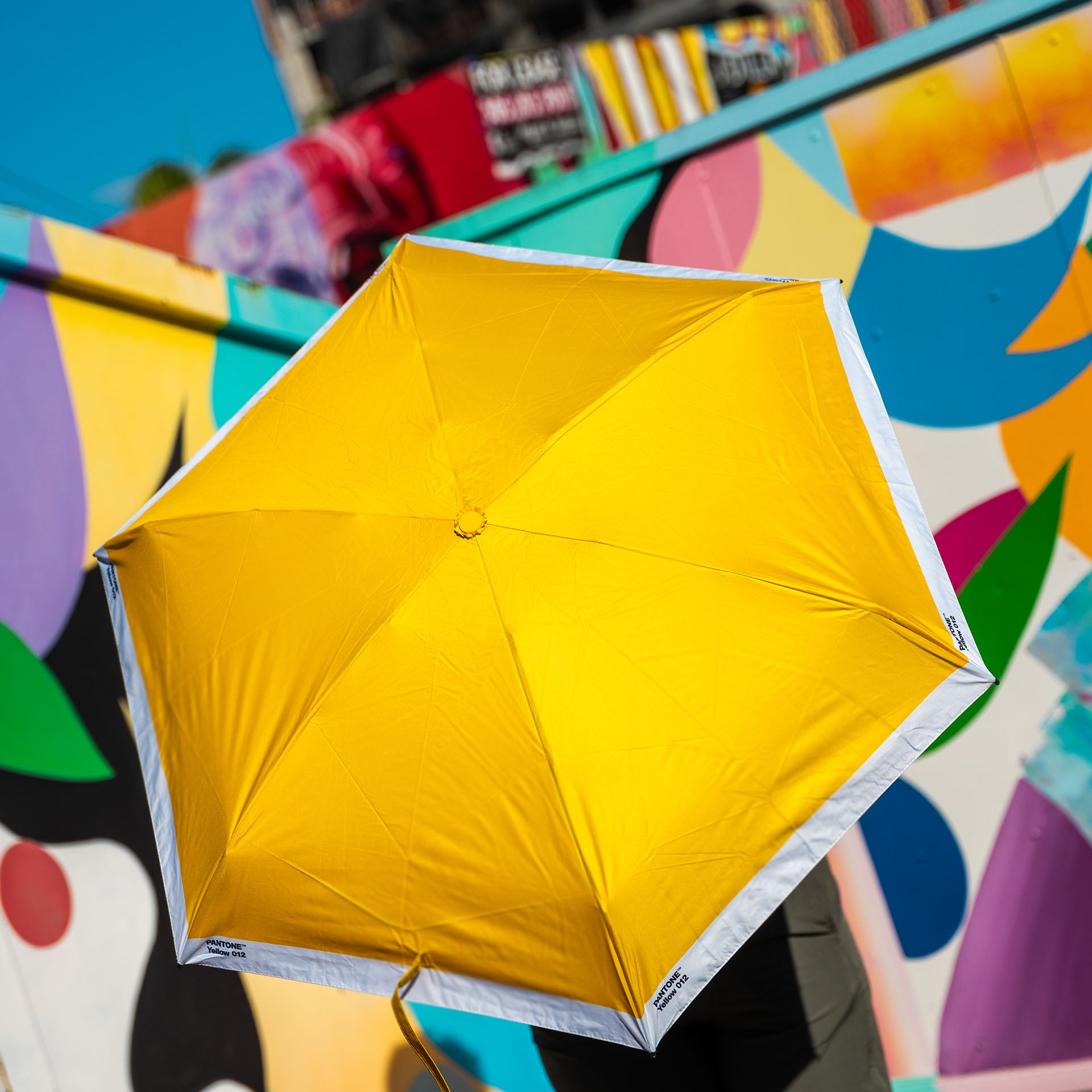 PANTONE Folding Umbrella Yellow 012 Secondary image